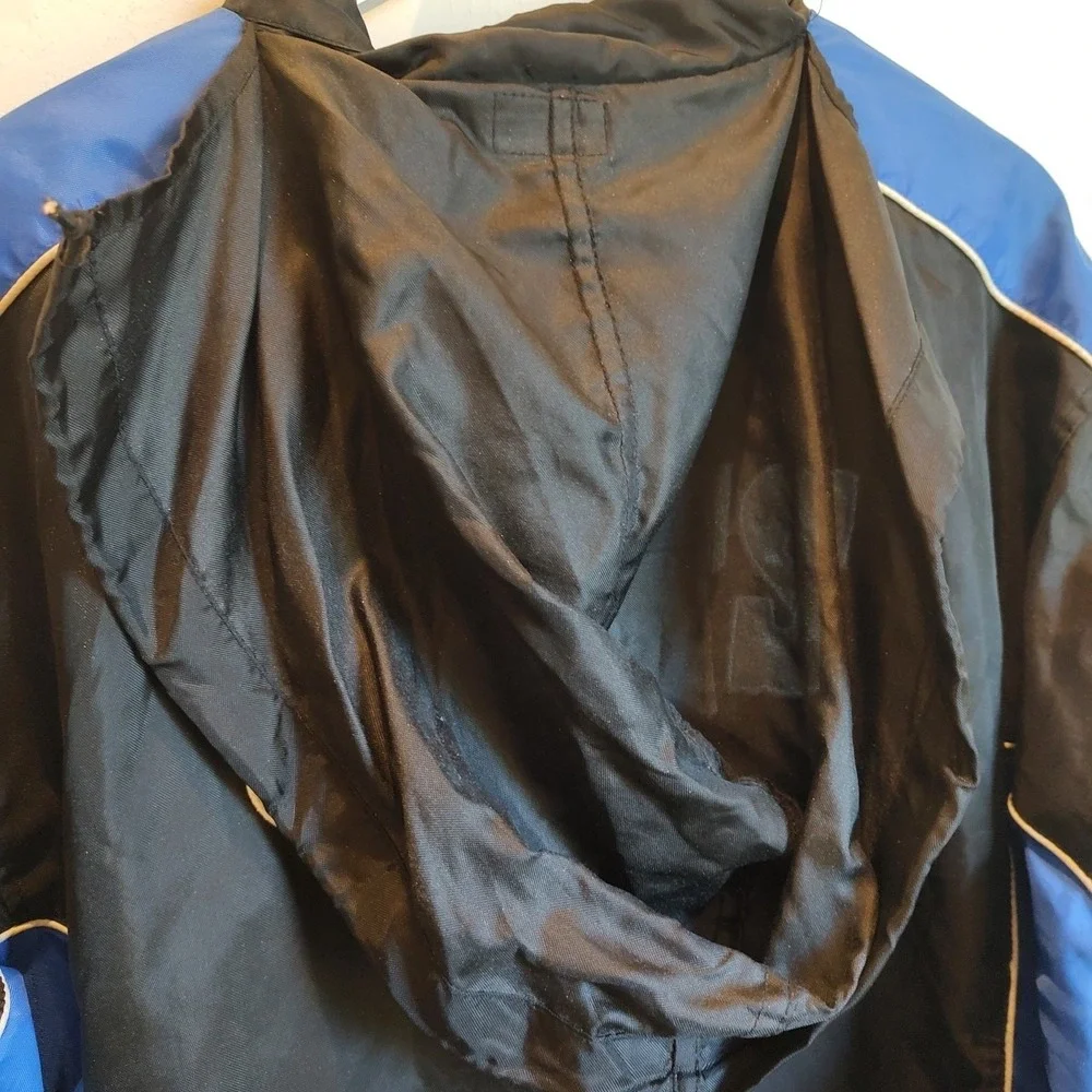 NFL Indianapolis Colts Blue White Black Full Zip Hooded Jacket‎ Embroidered